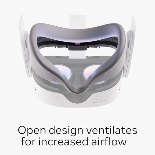 Breathable Facial Interface for Meta Quest 3S: Increases Comfort, Installs in Seconds