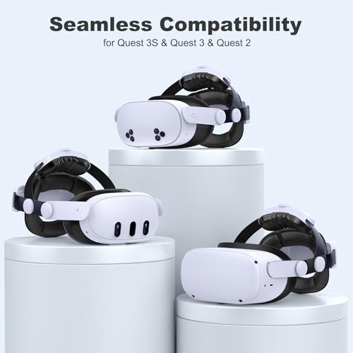 Kawaye Double Knob Comfort Head Strap for Meta Quest 3S/3/2 VR Accessories